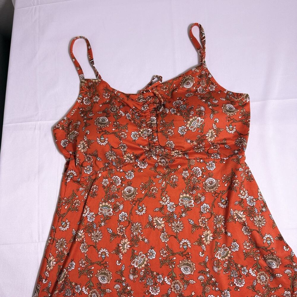 Almost Famous Women’s Red Bandana print dress Size M